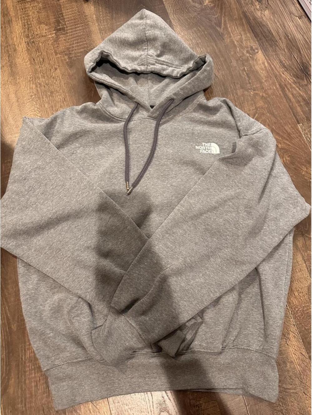 The North Face Men's Grey and Brown Hoody